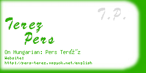 terez pers business card